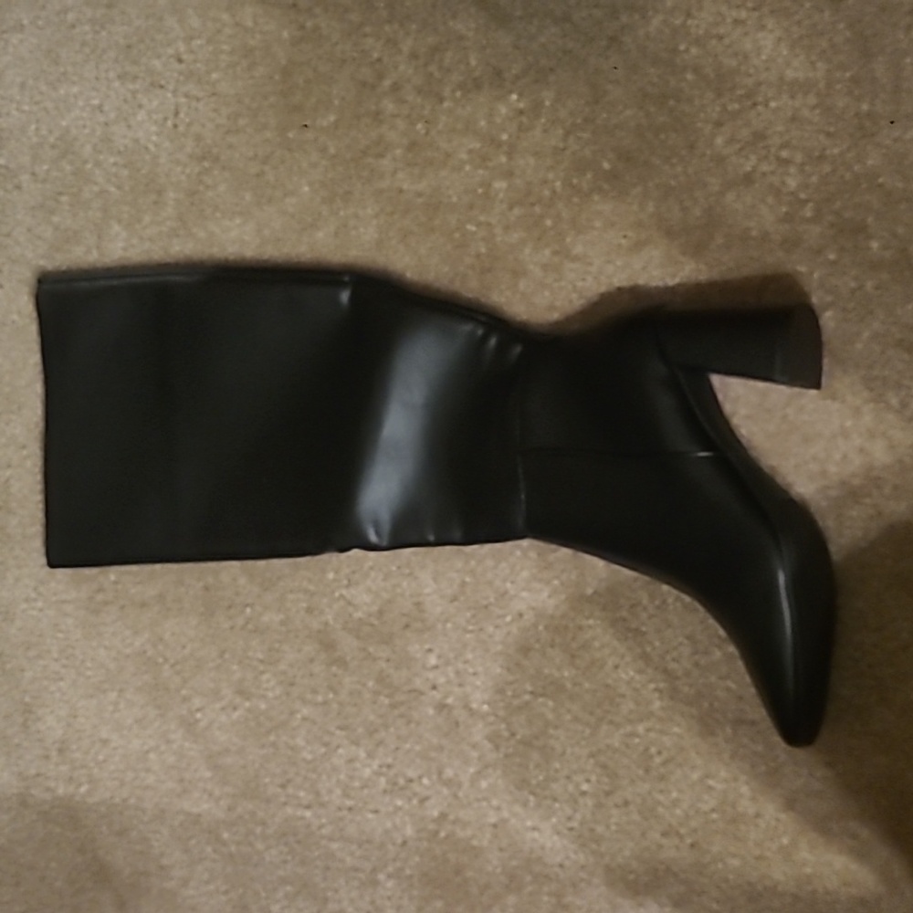 Black square heeled boots BRAND NEW